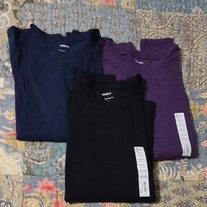 Lot Of 3 NWT Sonoma Long Sleeve Everyday Tee Cotton Size L